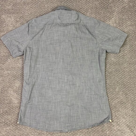 Kuhl Karib Short Sleeve Button Down Shirt Men's Medium Gray Hiking Outdoors 7460 - Picture 4 of 10